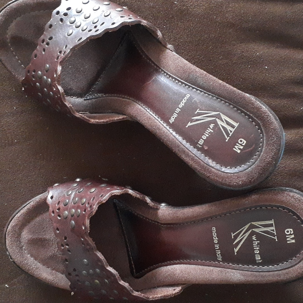 White Mountain Open Toe Shoes
